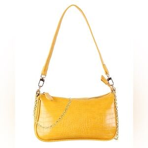 Convertible Crocodile Textured Bag